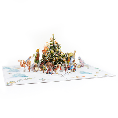 Peter Rabbit & Friends Pop Up Christmas Greeting Card