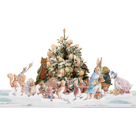 Peter Rabbit & Friends Pop Up Christmas Greeting Card