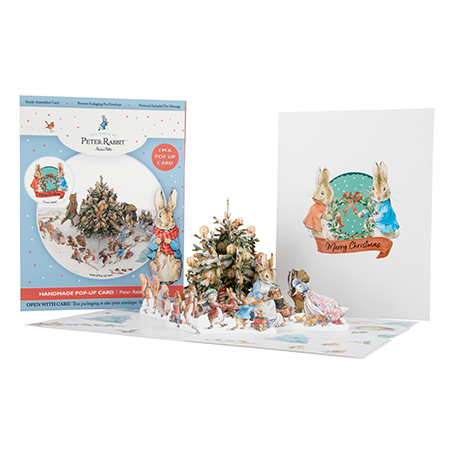 Peter Rabbit & Friends Pop Up Christmas Greeting Card