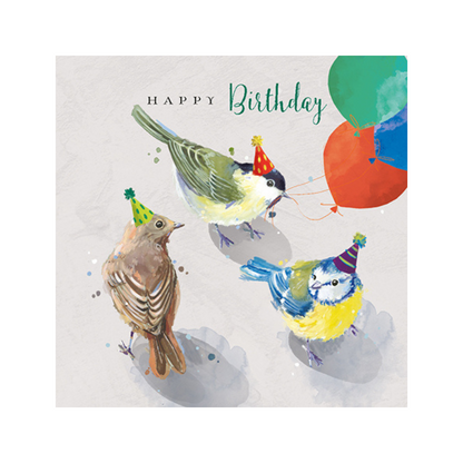 Birds Birthday Tweets Happy Birthday Greeting Card