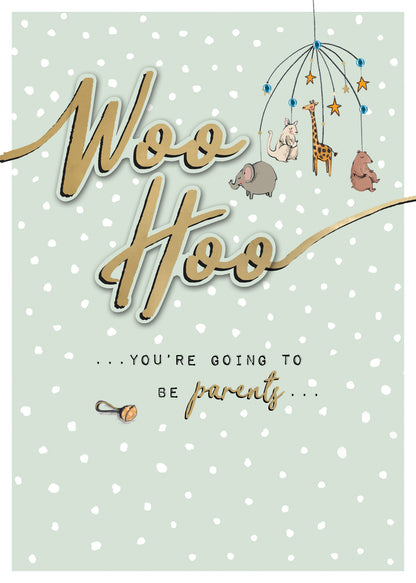 Going To Be Parents Embellished New Baby Greeting Card