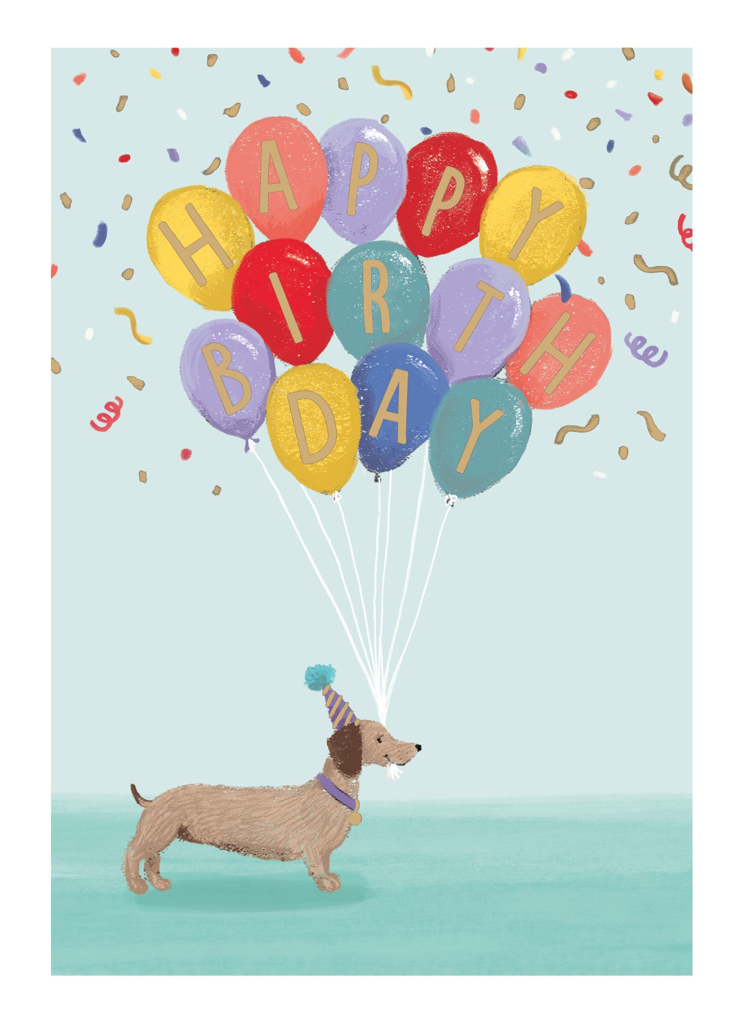 Happy Birthday Sausage Dog Birthday Card – Love Kate's