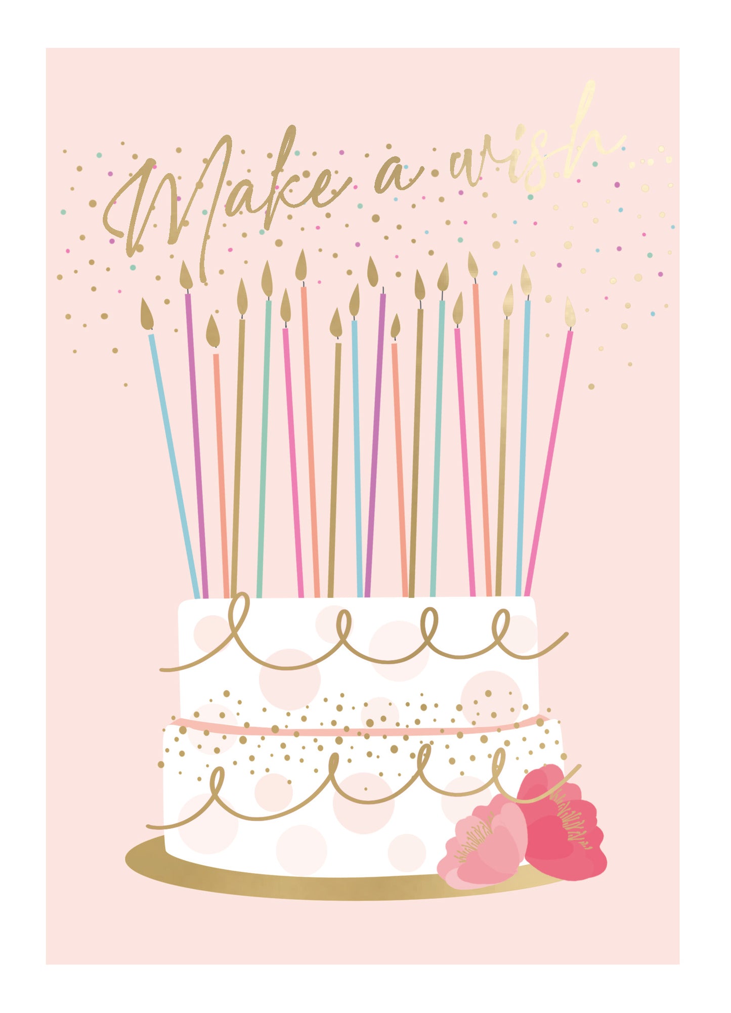 Make A Wish Birthday Cake Birthday Card