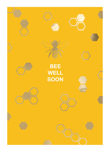 Bee Well Soon Bumblebee Get Well Card