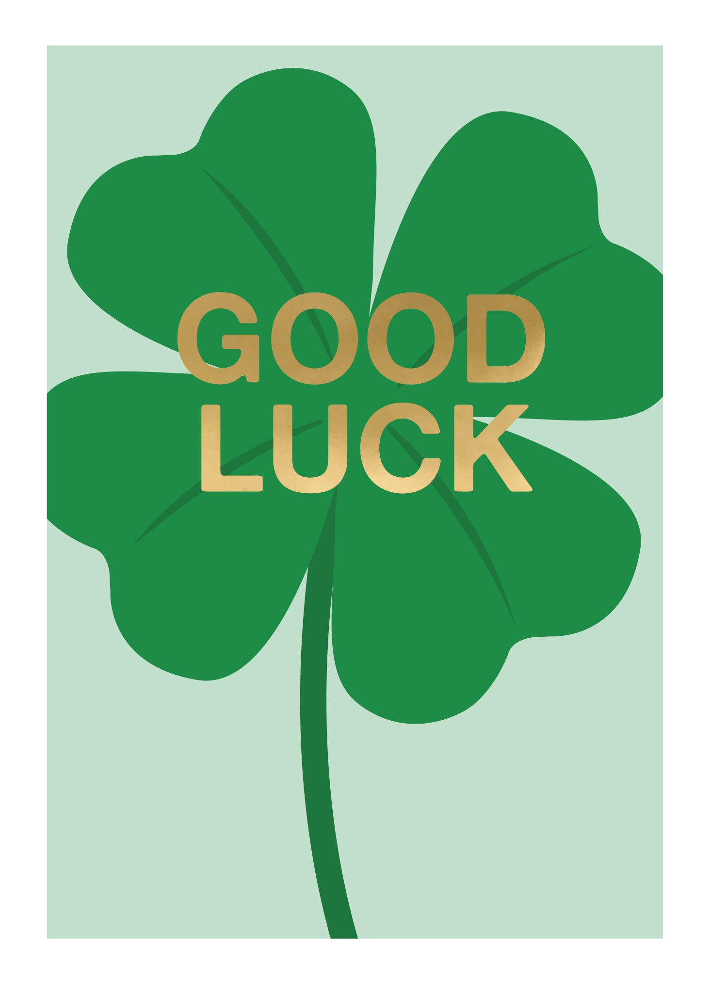 Four leaf clover good luck charm deals