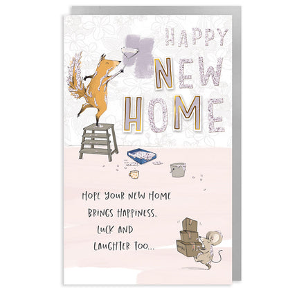 Happy New Home Embellished New Home Greeting Card