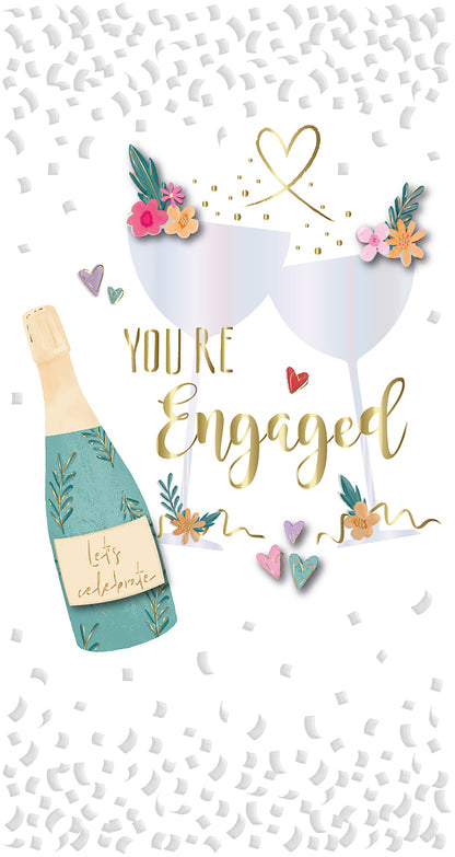 You're Engaged Celebrate Embellished Engagement Card