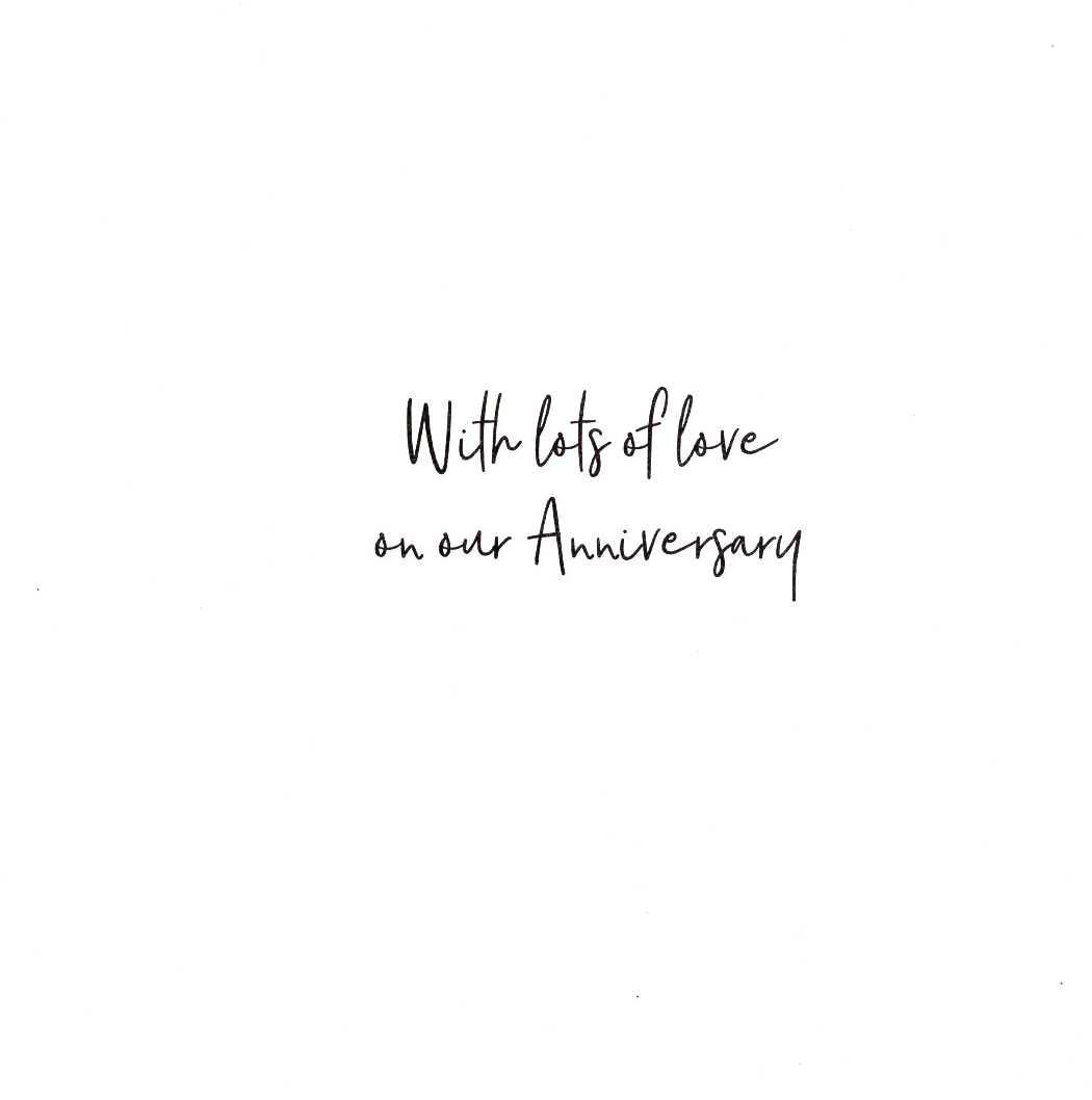 To My Wife Anniversary Embellished & Foiled Greeting Card