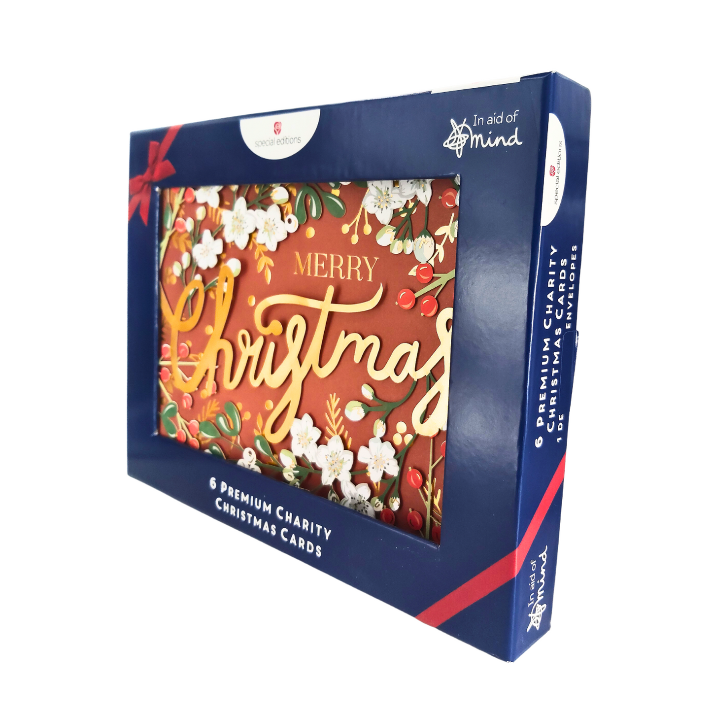 Box of 6 Premium Die Cut Mind Charity Christmas Cards