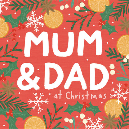 Candy Cane Lane Mum & Dad Contemporary Christmas Card