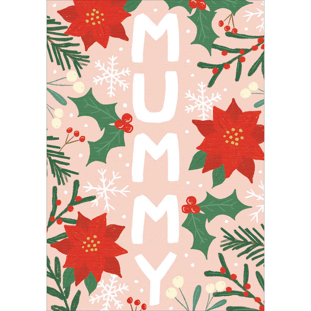 Candy Cane Lane To Mummy Contemporary Christmas Card