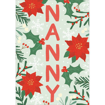 Candy Cane Lane To Nanny Contemporary Christmas Card