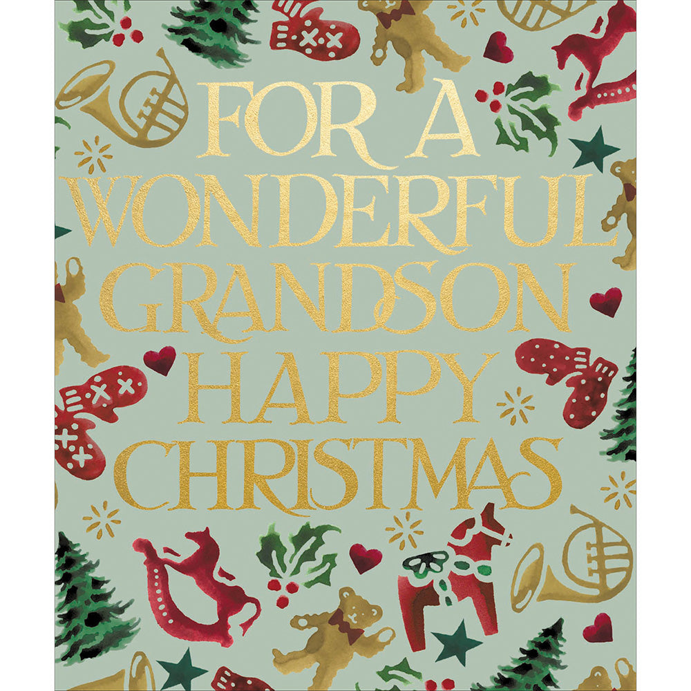 Emma Bridgewater Wonderful Grandson Festive Christmas Card