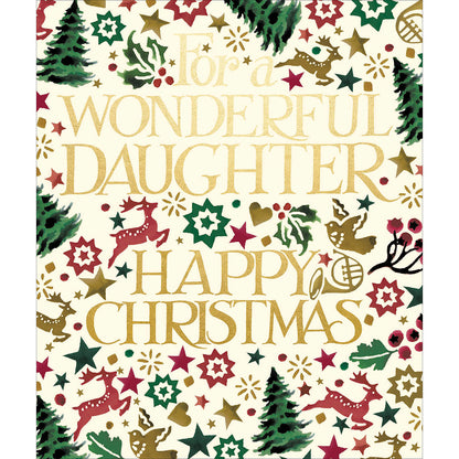 Emma Bridgewater Wonderful Daughter Festive Christmas Card