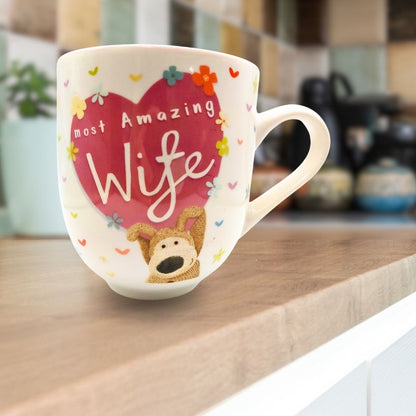 Boofle Amazing Wife Love Blooms Fur-Ever Mug Gift Idea