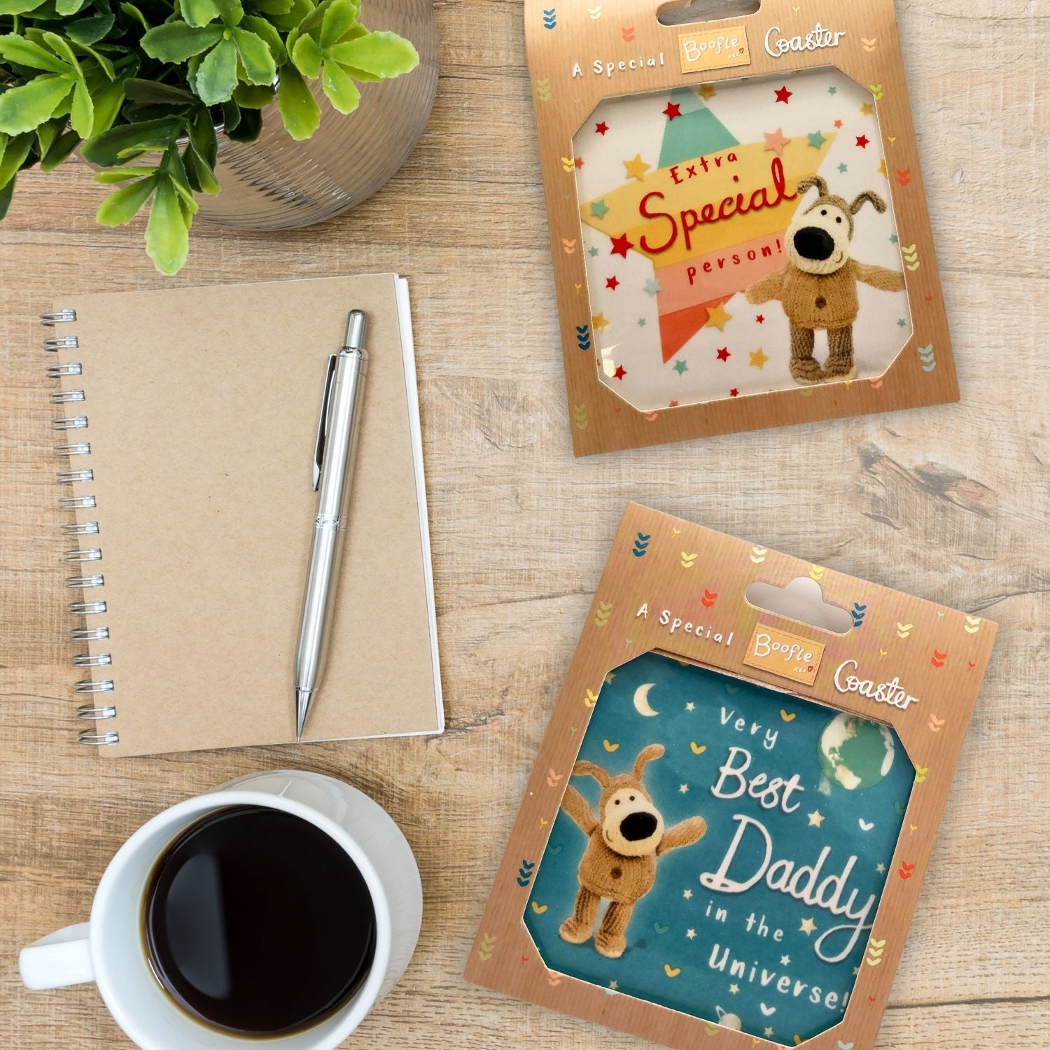 Boofle Best Grandad Proud Pawsome Pop Coaster Gift Idea