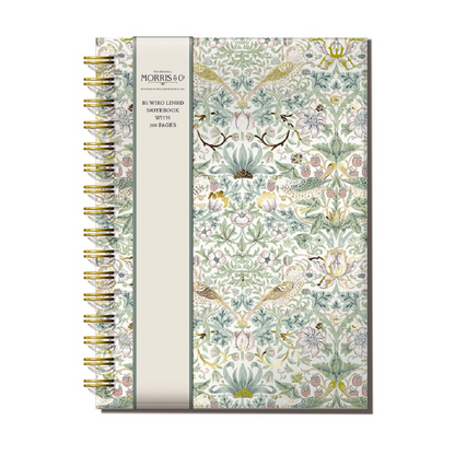 William Morris Strawberry Thief B5 Wiro Journal Notebook