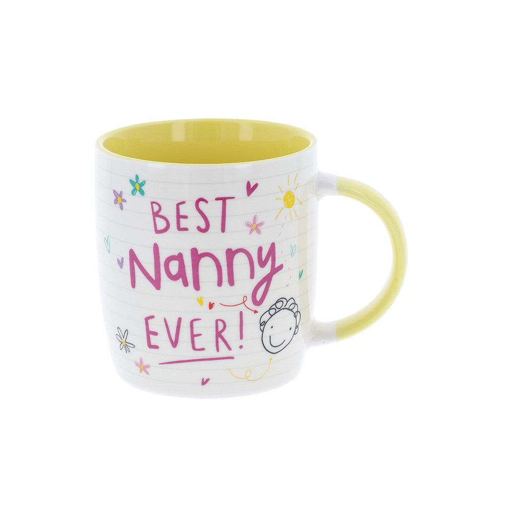 Scribbles Cute Best Nanny Ever Mug