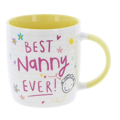 Scribbles Cute Best Nanny Ever Mug