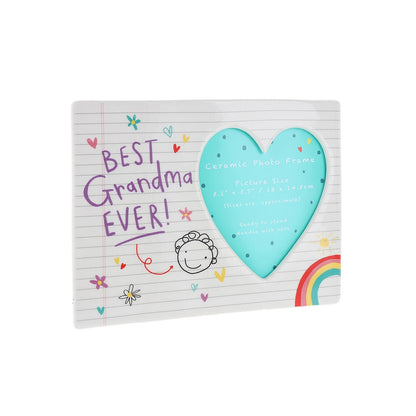 Scribbles Cute Best Grandma Ever Ceramic Photo Frame