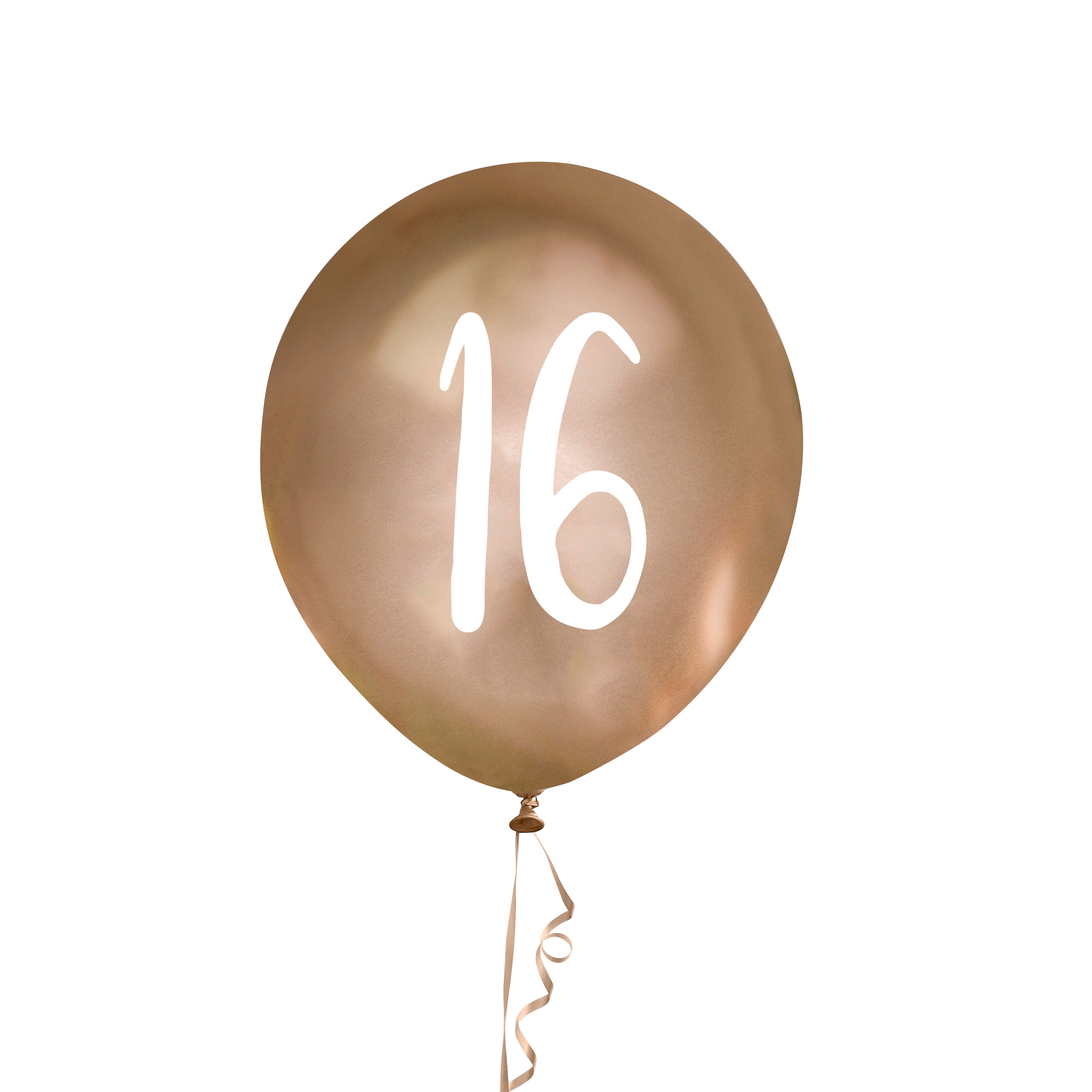 Hootyballoo 5 Pack Gold Number 16 Balloons Birthday Party Decoration Partyware