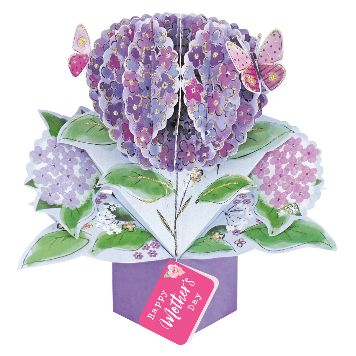 Happy Mothers Day Hydrangea Pop Up Card Love Kates