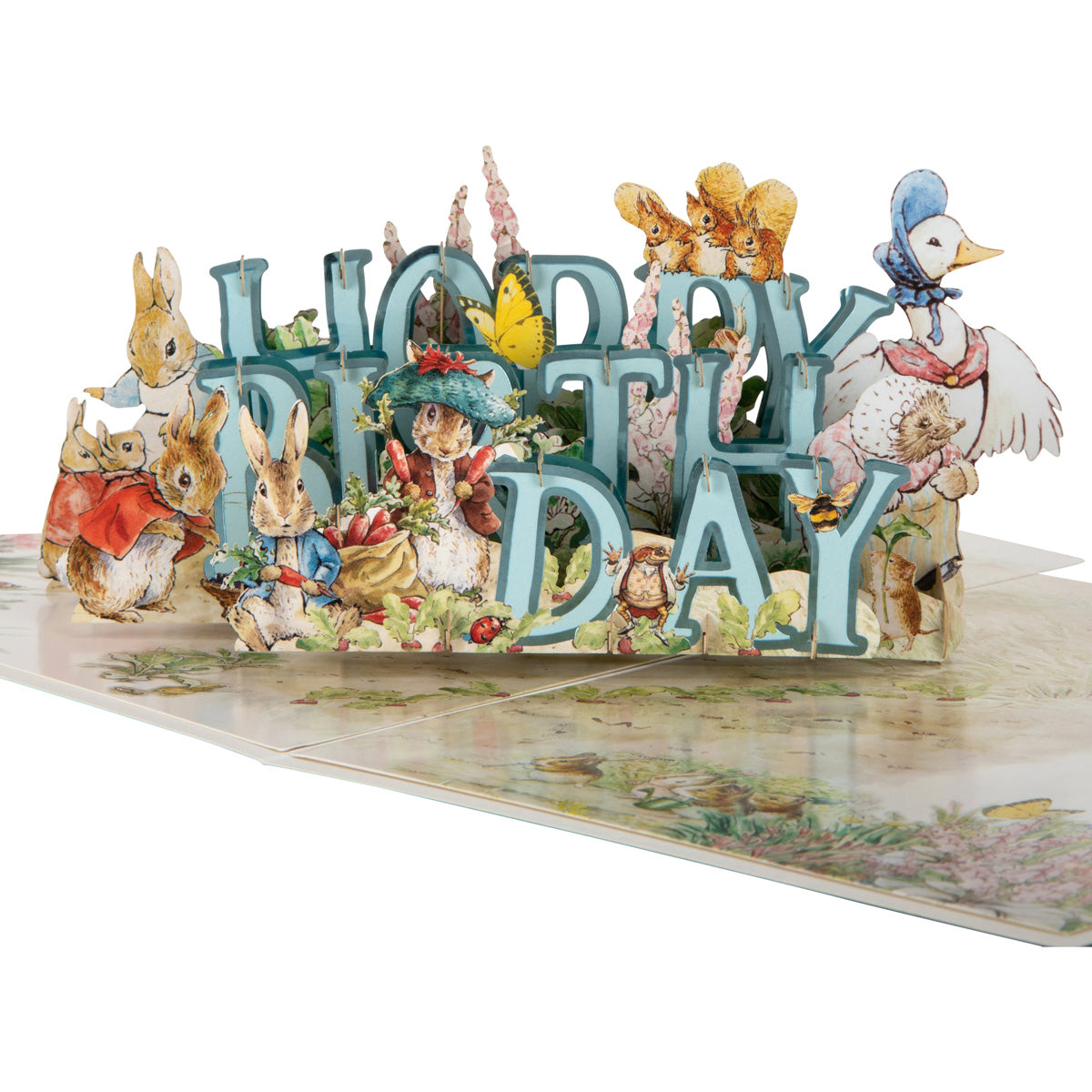 Peter Rabbit Hoppy Birthday 3D Pop Up Greeting Card