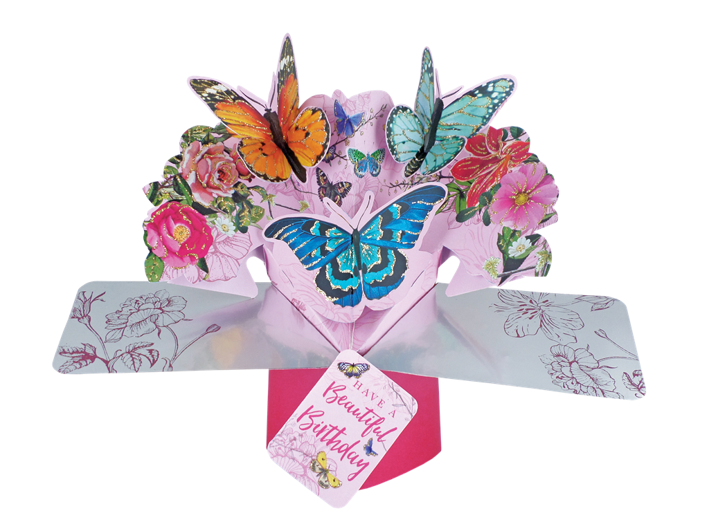 Birthday Butterfly Pop-Up Greeting Card