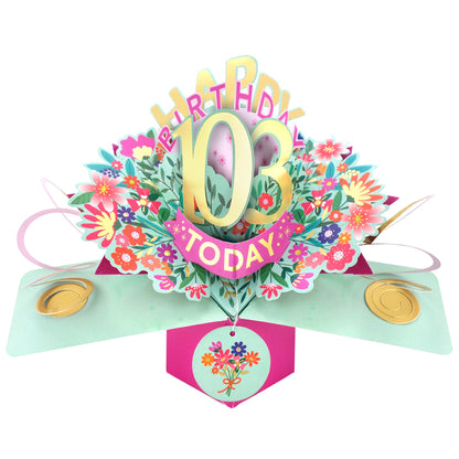 Happy 103rd Birthday 103 Today Pop-Up Greeting Card