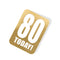 80 Today! Gold Tag