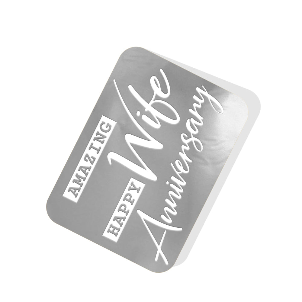 Amazing Wife
Happy Anniversay Silver Tag