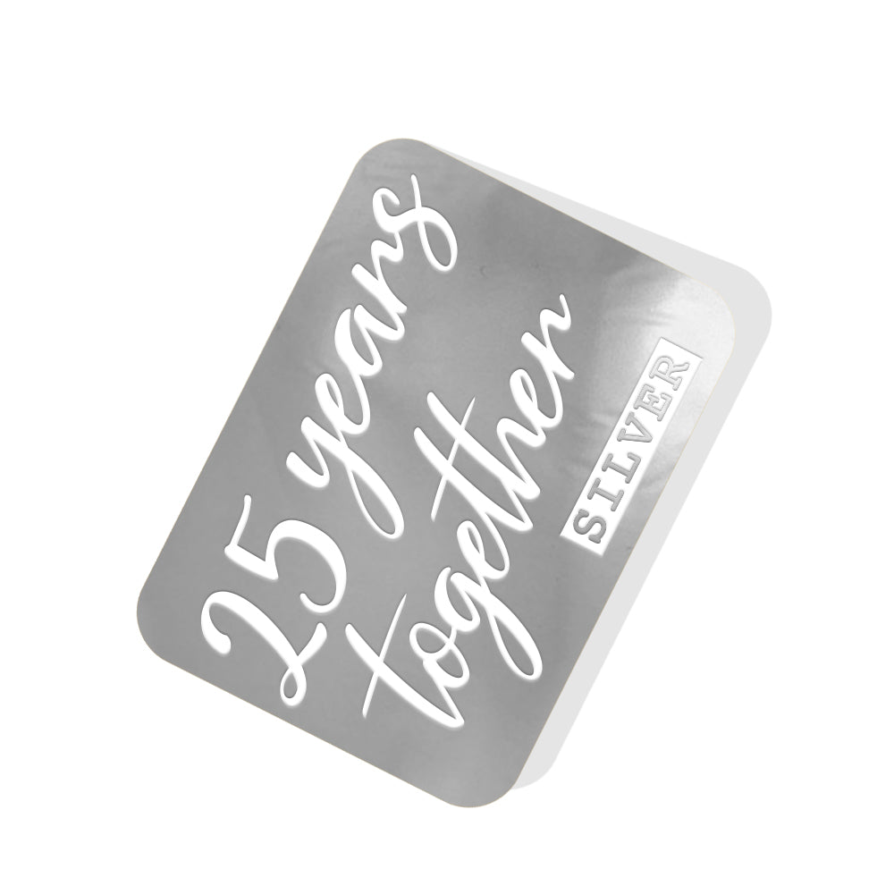 25 years together (Silver) Silver Tag