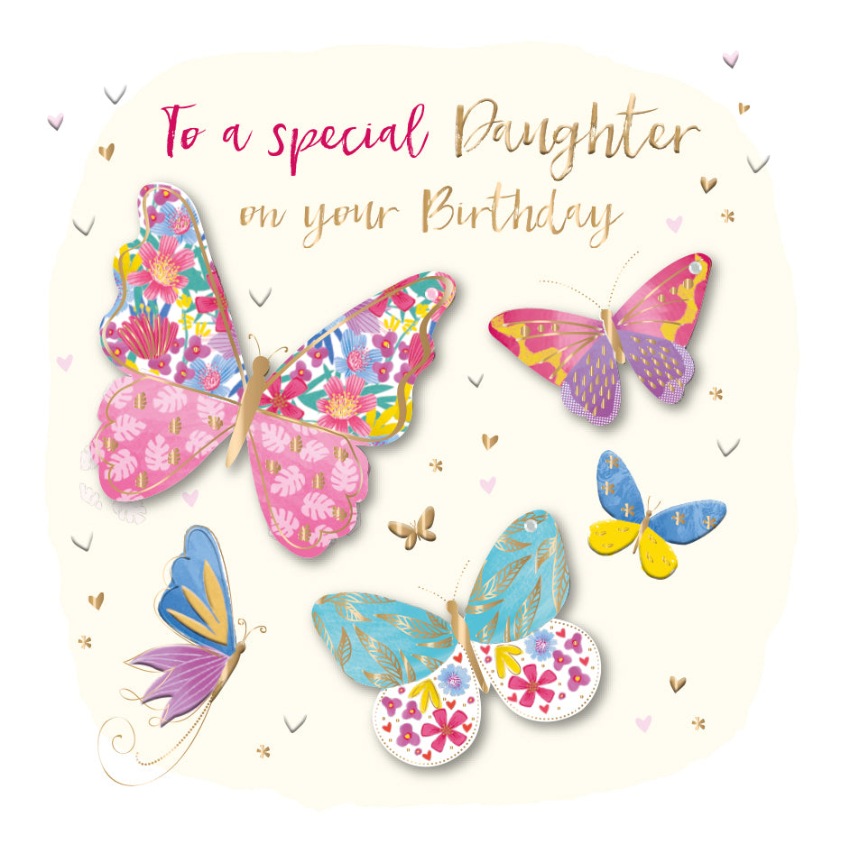 Special Daughter Embellished Birthday Greeting Card – Love Kate's