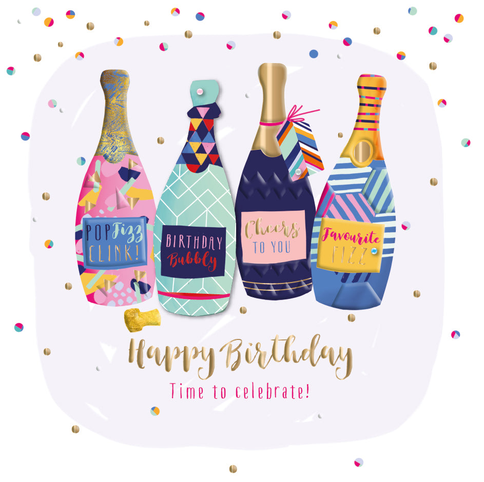 Time To Celebrate! Embellished Birthday Greeting Card