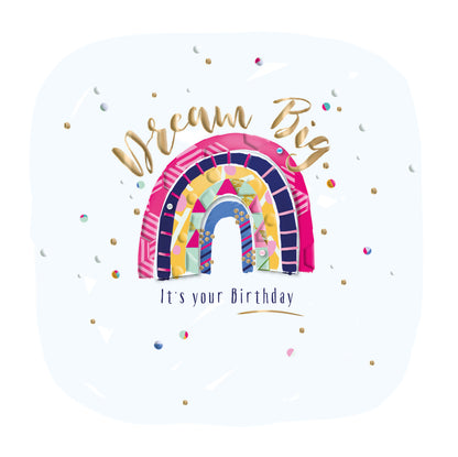 Dream Big Embellished Birthday Greeting Card