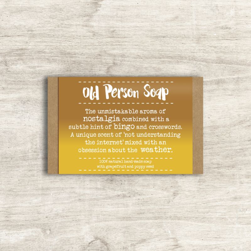 Old Person Soap Bar In Gift Box