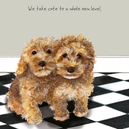 The Cockapoos Little Dog Laughed Greeting Card