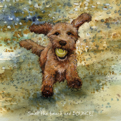 Mad Cockapoo  Little Dog Laughed Greeting Card