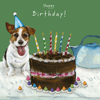 Happy Birthday Cake Little Dog Laughed Birthday Card