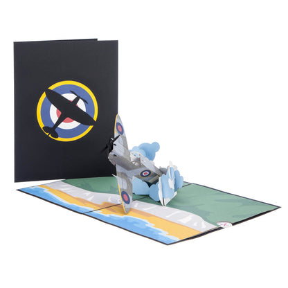 Spitfire Pop-Up Any Occasion Greeting Card Blank Inside