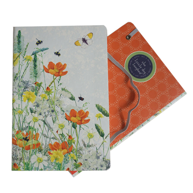 Tuppence A Bag Bees & Wildflowers Nature Themed A5 Notebook