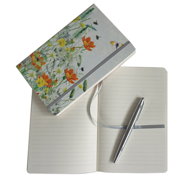 Tuppence A Bag Bees & Wildflowers Nature Themed A5 Notebook