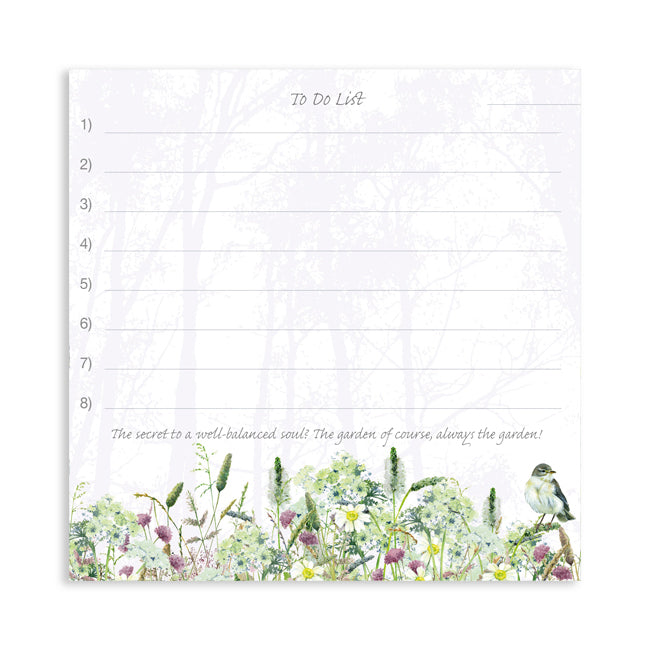 List Maker Notepad Garden Soul Tuppence A Bag To Do List