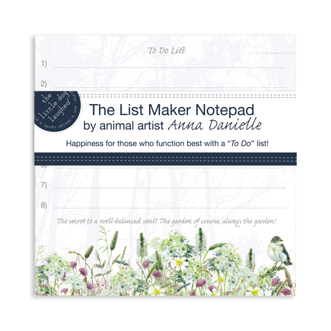 List Maker Notepad Garden Soul Tuppence A Bag To Do List