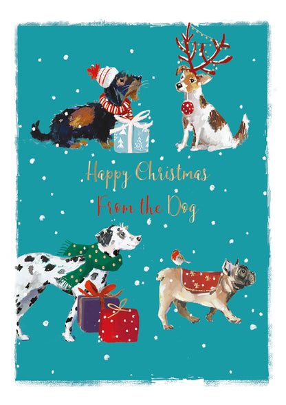 The Wildlife Happy Christmas From The Dog Christmas Card
