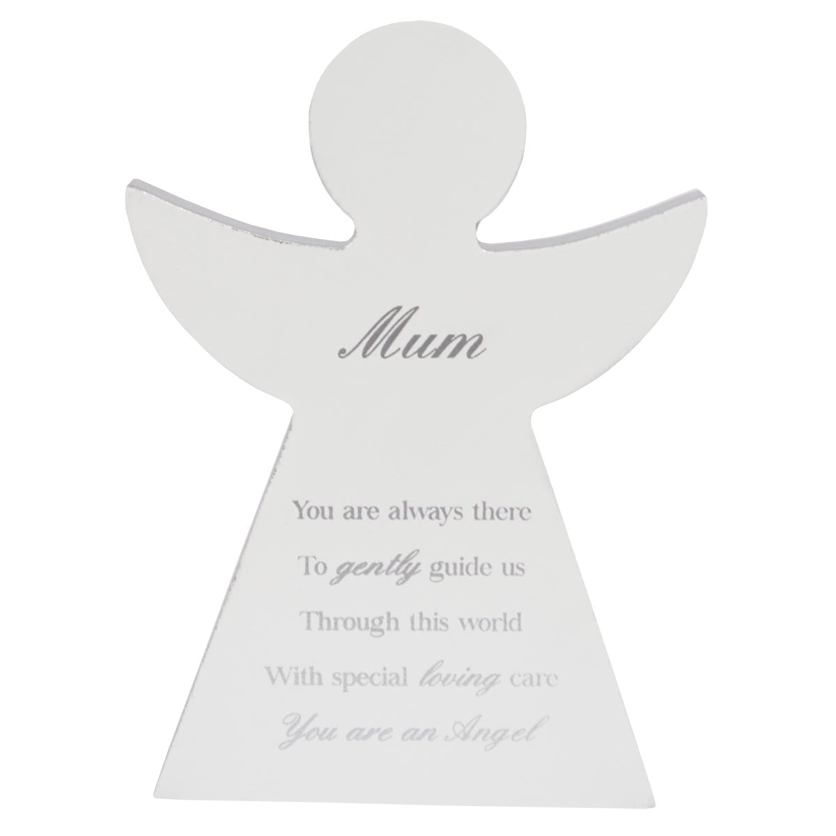 Mum Guardian Angel Block Standing Wooden Plaque