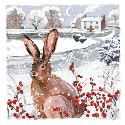 Box of 12 Country Winter Assorted Christmas Cards