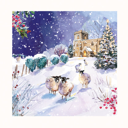 Box of 12 Winter Snowy Animals Assorted Christmas Cards