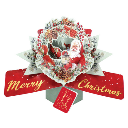 Someone Special Christmas Card 3D Santa Claus Pop Up Christmas Card