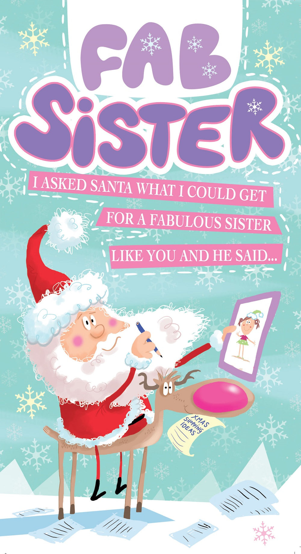 Fabulous Sister Shopping Ideas Funny Christmas Card